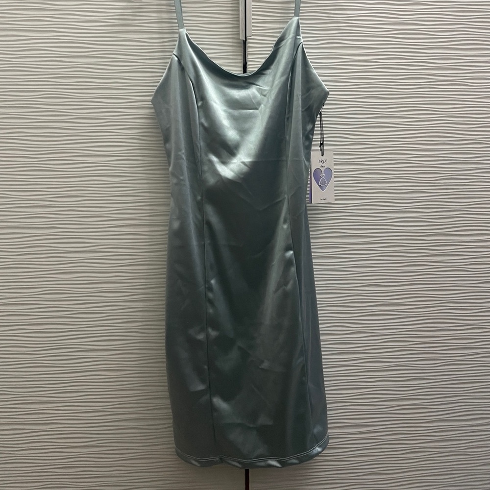 Blue Shimmer Bodycon Dress
